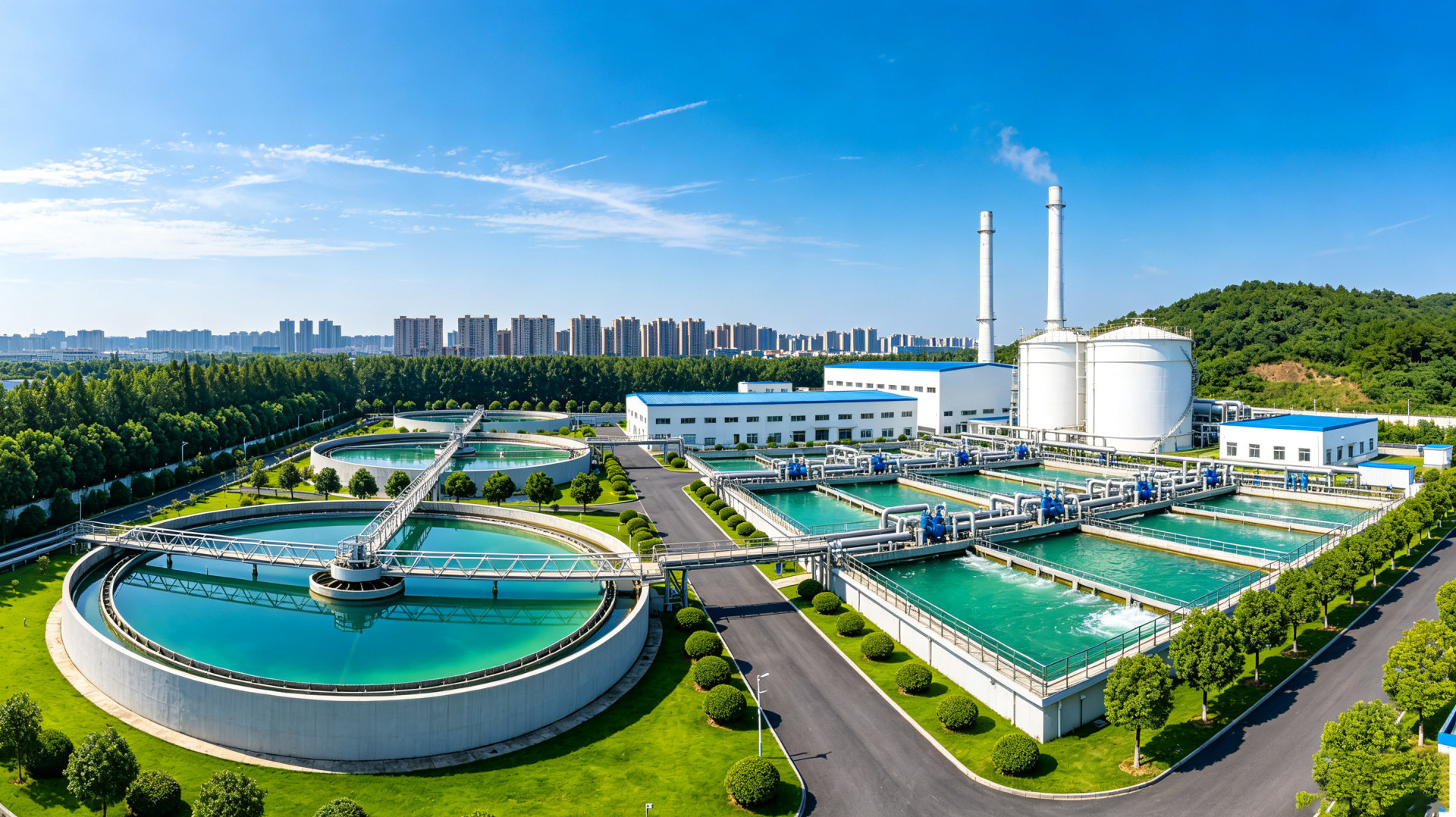 市政污水处理厂实景